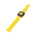keepON, magnetic band for Apple Watch 7, 6, 5, 4, 42/44/45mm, Yellow and Black
