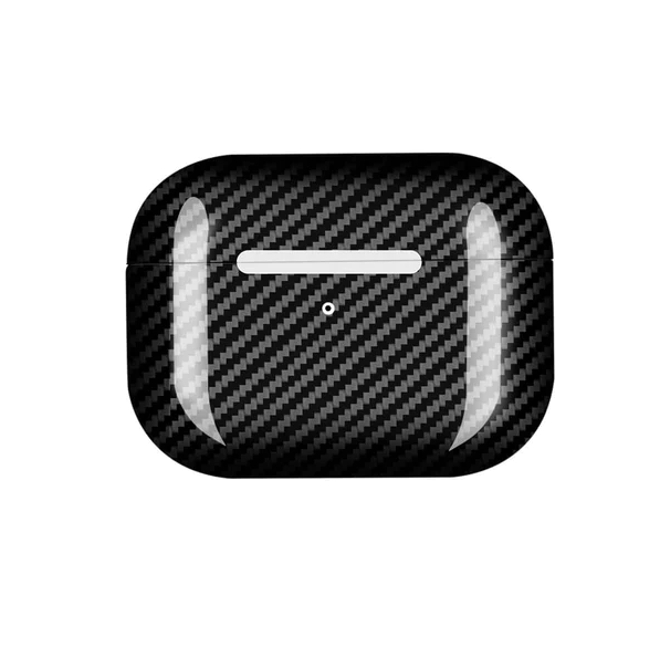Case for AirPods Pro 2, made from Carbon, Glossy Black