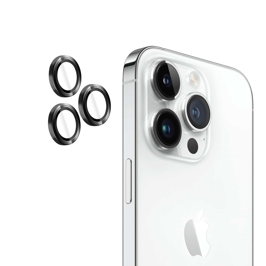 Folie iPhone 14 Pro Max, 14 Pro, Individual Camera Lens Protector, Black
