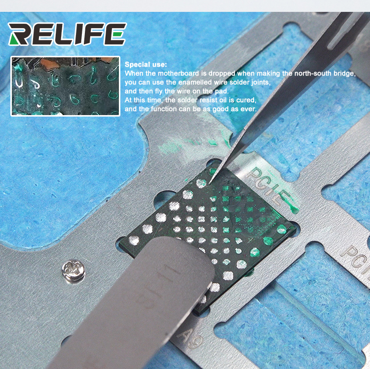RELIFE RL-UV 901y Insulation Environmentally UV Curing Soldering Oil Series For PCB BGA Circuit Board Protect Soldering Paste