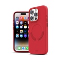 Husa iPhone 15 Pro Max, Clip-On Vegan Leather, MagSafe Compatible, Crimson Red