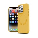 Husa iPhone 15 Pro Max, Clip-On Vegan Leather, MagSafe Compatible, Candy Yellow