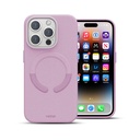 Husa iPhone 15 Pro Max, Clip-On Vegan Leather, MagSafe Compatible, Bright Purple