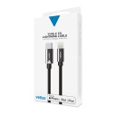 Cablu Type-C Cable to Lightning with PD Quick Charge, MFI, Black