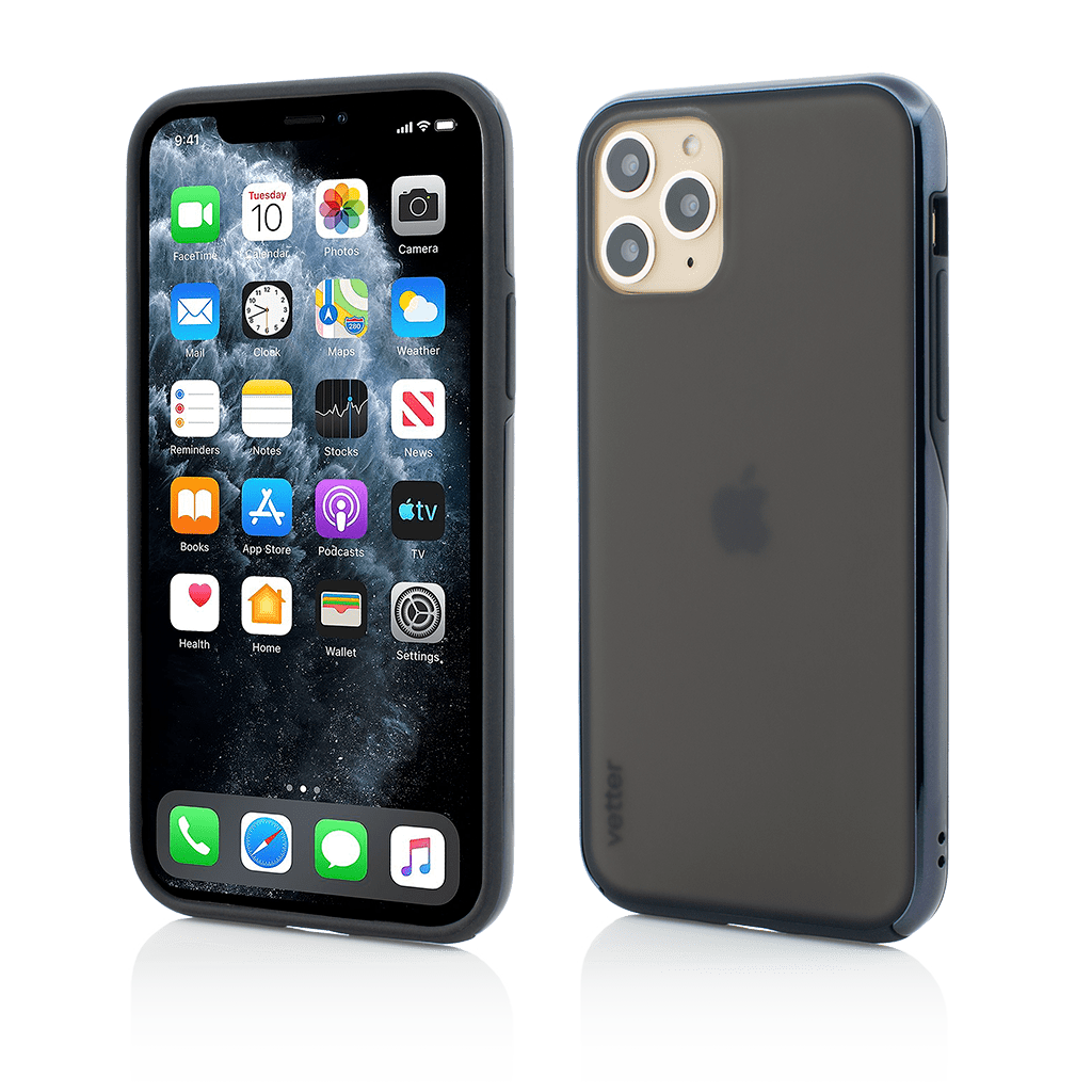 Husa iPhone 11 Pro Max, Clip-On Hybrid, Dual Edge and Matte Back Cover, Black