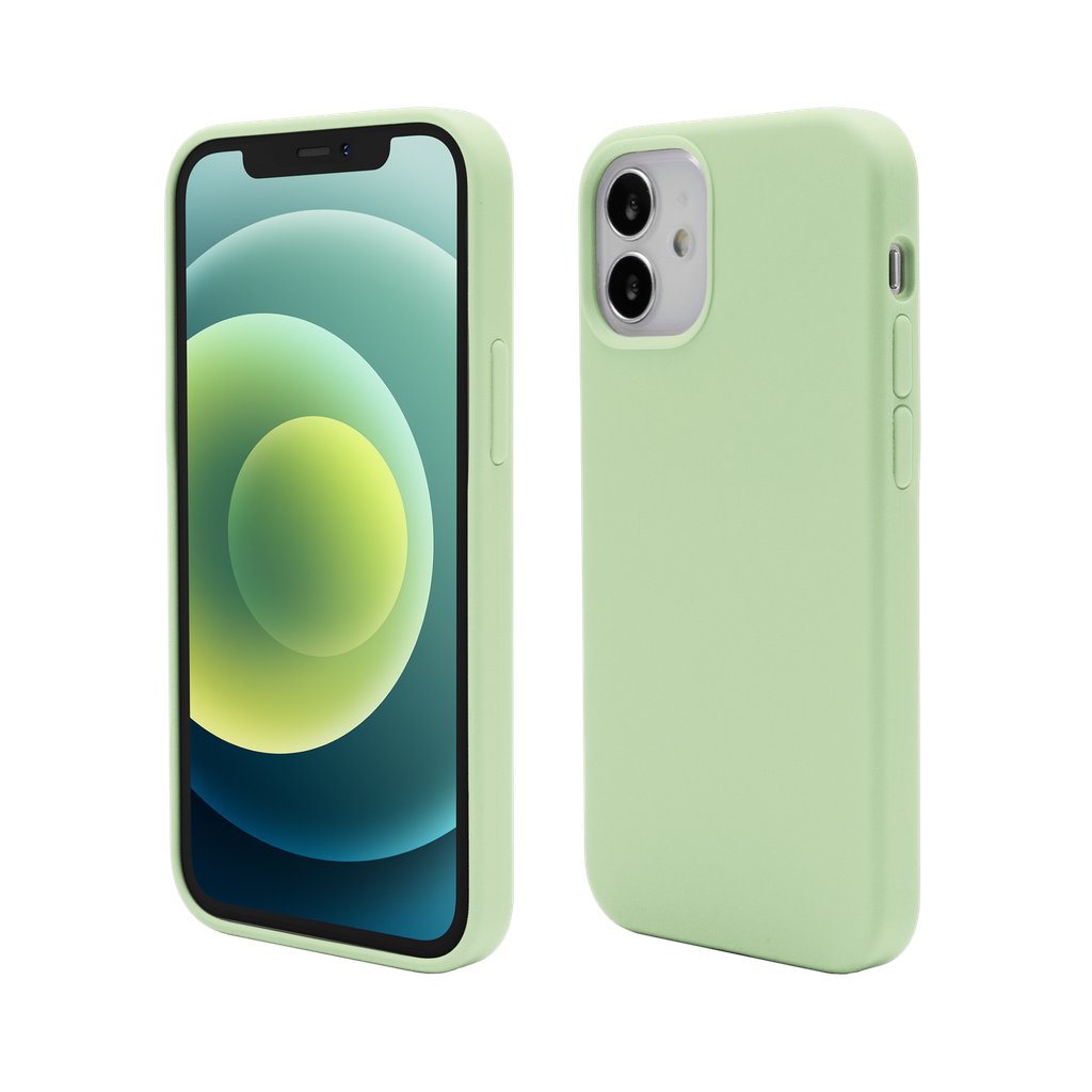 Husa iPhone 12 mini, Clip-On Soft Touch Silk Series, Green