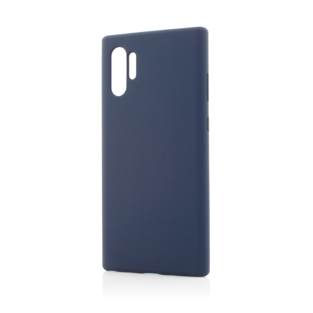Husa Samsung Galaxy Note 10+, Clip-On Soft Touch Silk Series, Dark Blue