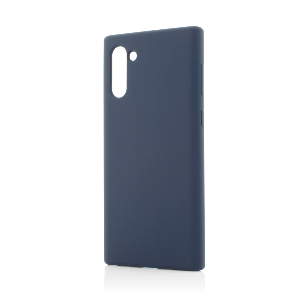Husa Samsung Galaxy Note 10, Clip-On Soft Touch Silk Series, Dark Blue