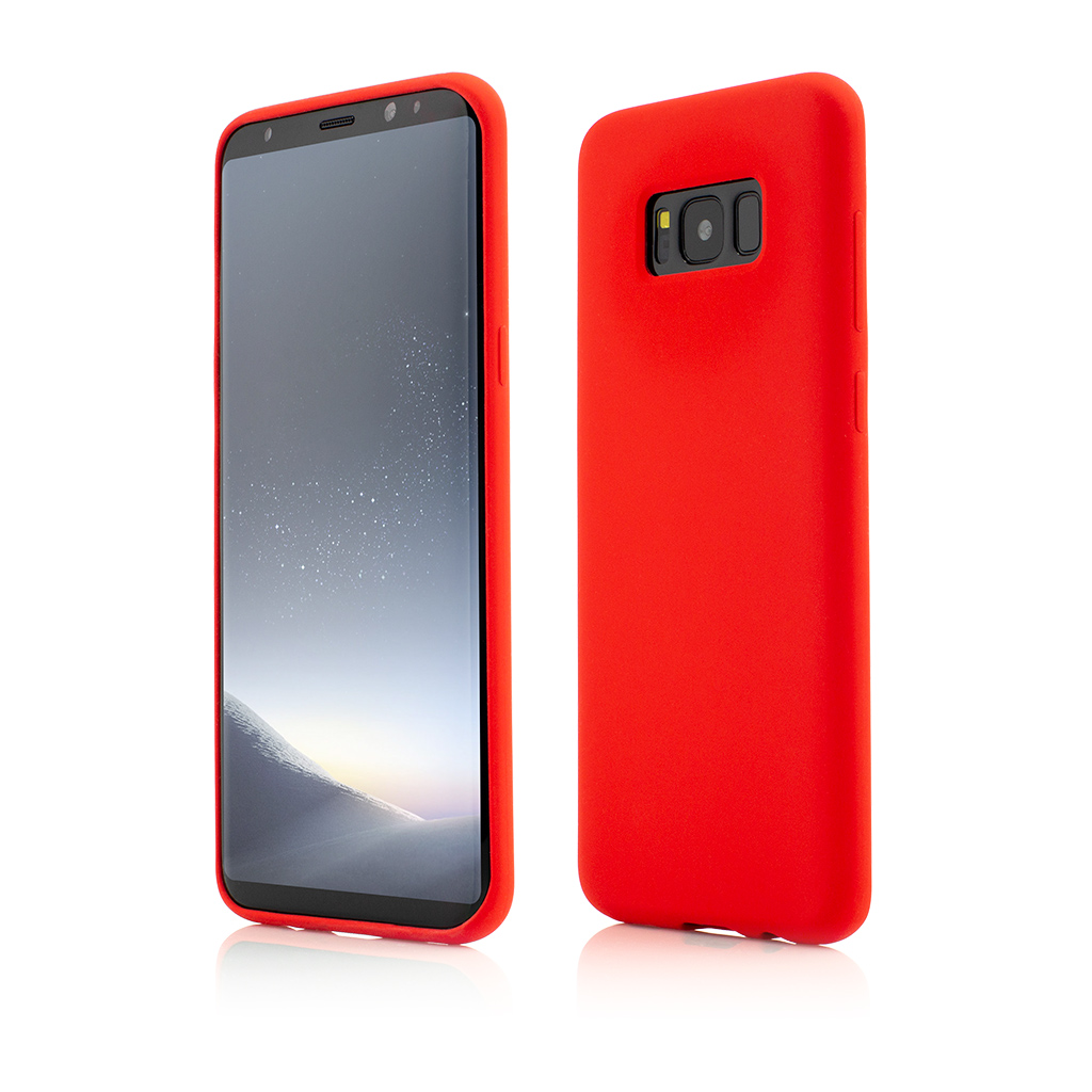 Husa Samsung Galaxy S8 Plus, Clip-On Soft Touch Silk Series, Red