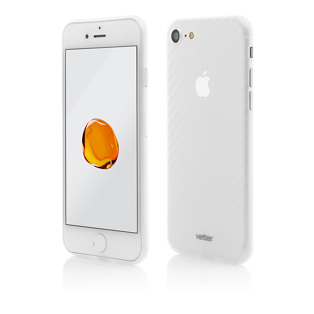Husa iPhone SE (2020), 8, 7, Ultra Tough Air Series Carbon Look, Clear