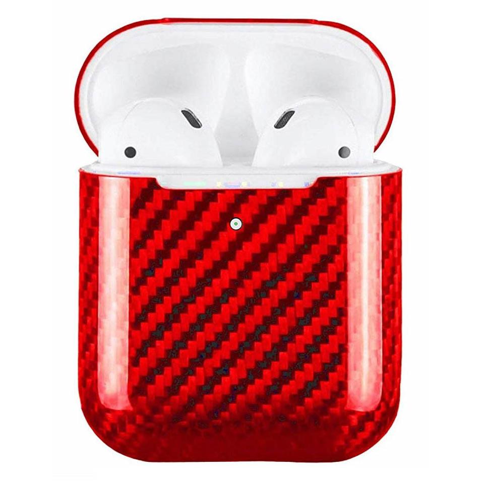 Husa Case for AirPods 2, made from Carbon, Red