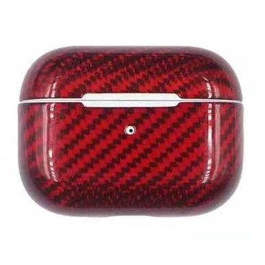 Husa Case for AirPods Pro, made from Carbon, Red