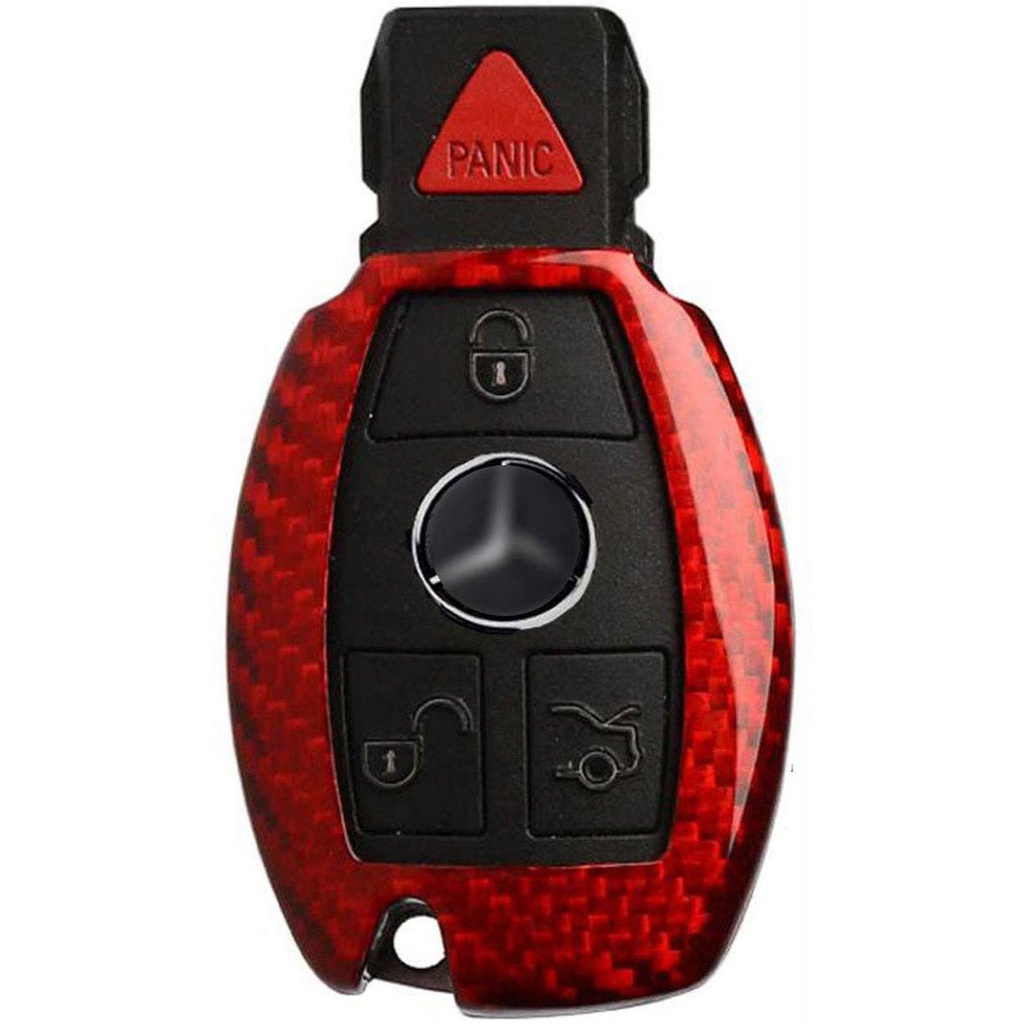 Husa Case for Mercedes-Benz W203, W210, W211, made from Carbon, Glossy Red