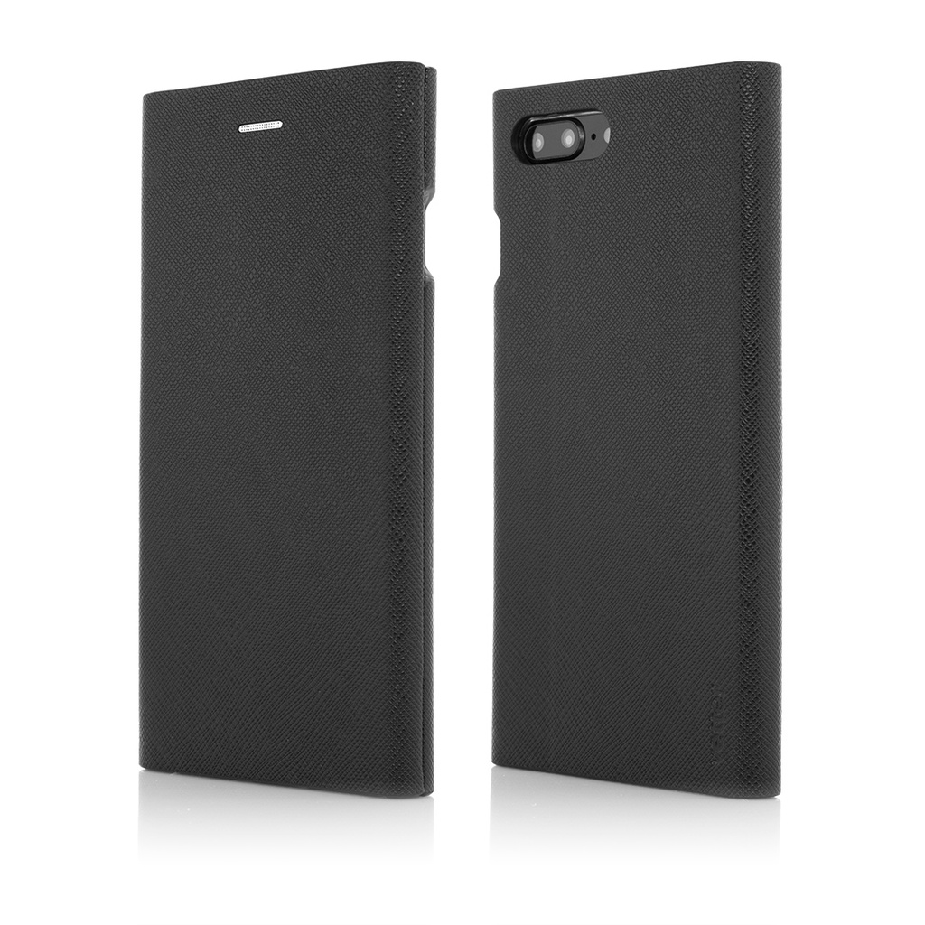 Husa iPhone 8 Plus, 7 Plus, Flip Book Series, Black