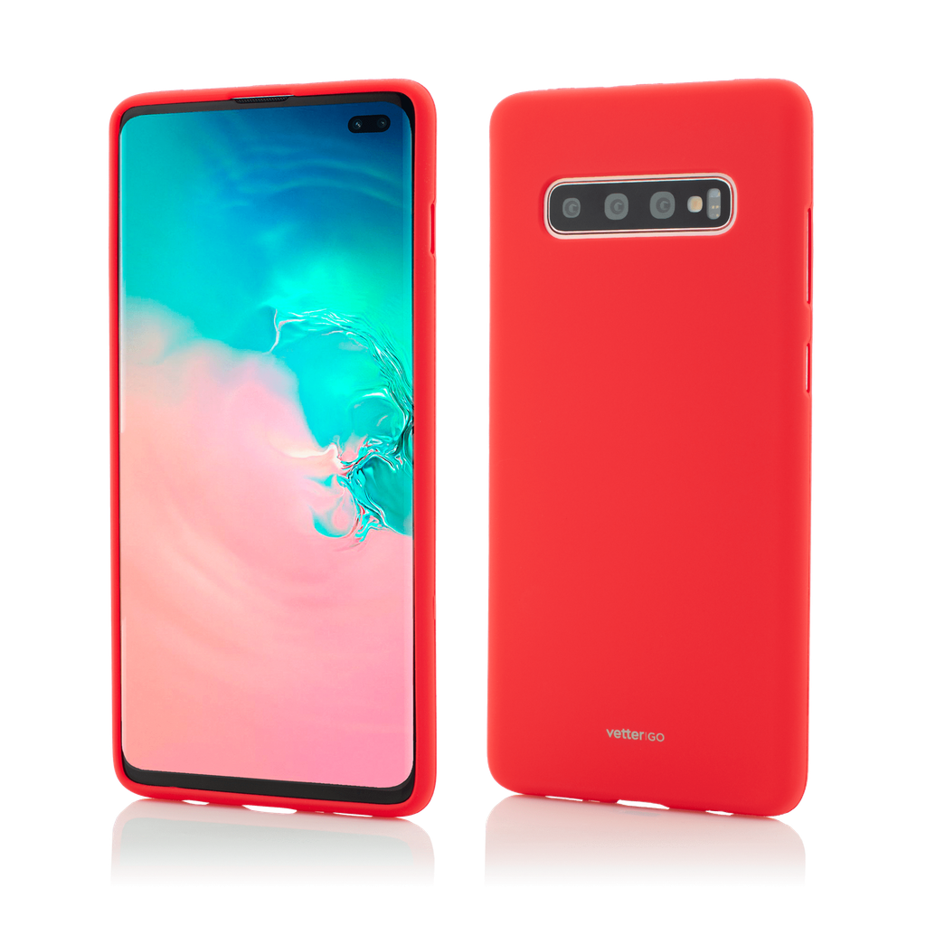 Husa Samsung Galaxy S10+, Vetter GO, Soft Touch, Red