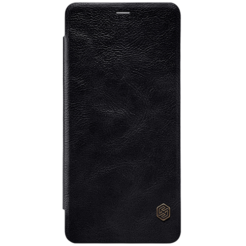 Husa Nillkin, Samsung Galaxy A8+ (2018), A730F, Qin Leather Case, Black