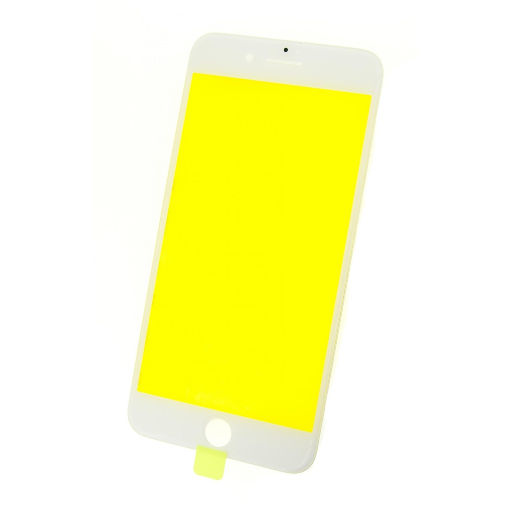 Geam Sticla + OCA iPhone 8 Plus + Rama, White
