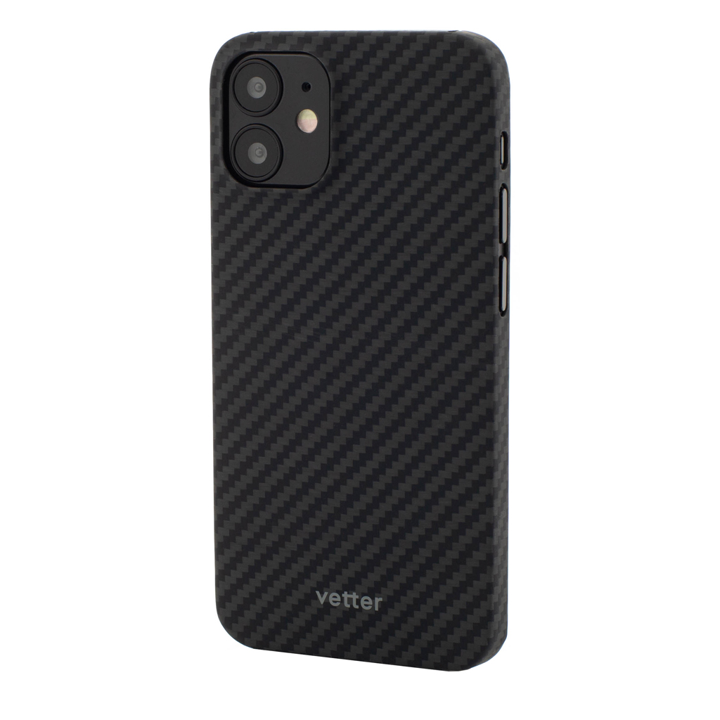 Husa iPhone 12 mini, Clip-On Ultra Slim, made from Aramid Fiber, Kevlar, Black