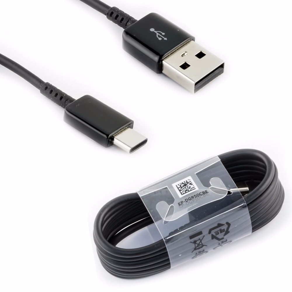 Cablu Samsung EP-DG950CBE, Type C, Black, LXT