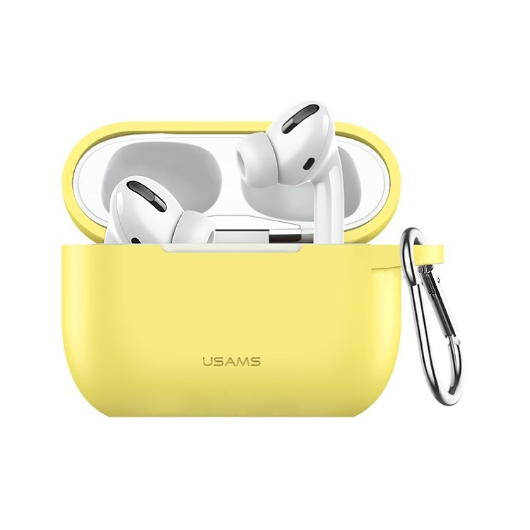 Husa USAMS, Silicone Protective Cover For AirPods Pro, US-BH568, Yellow