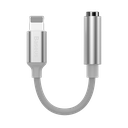 Cabluri Baseus, Lightning Male to 3.5mm Female Adapter, L3.5, White