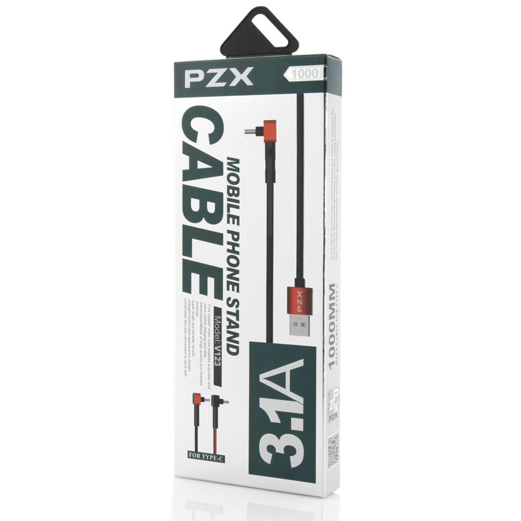 Cabluri PZX, Type-C Cable, 3.1A, V123, 1m, Red