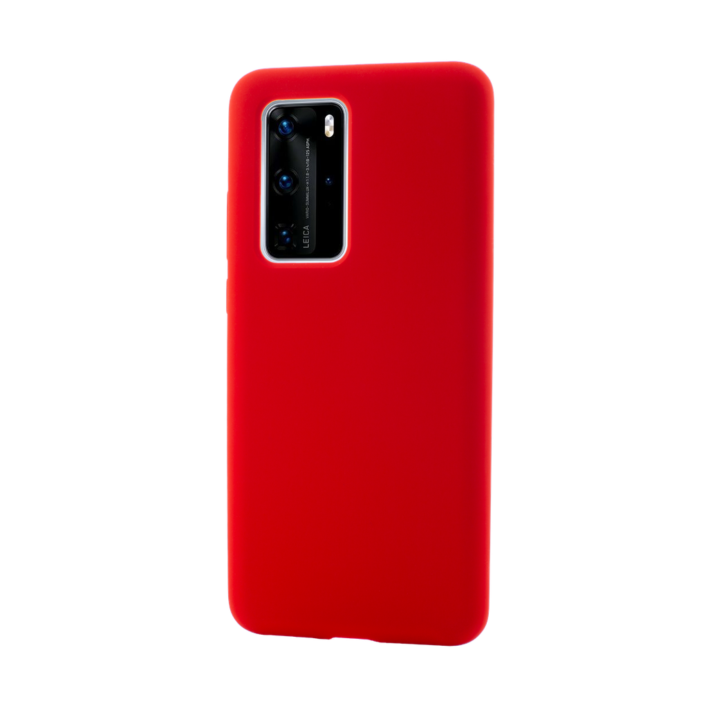 Husa Huawei P40 Pro, Clip-On Soft Touch Silk Series, Red