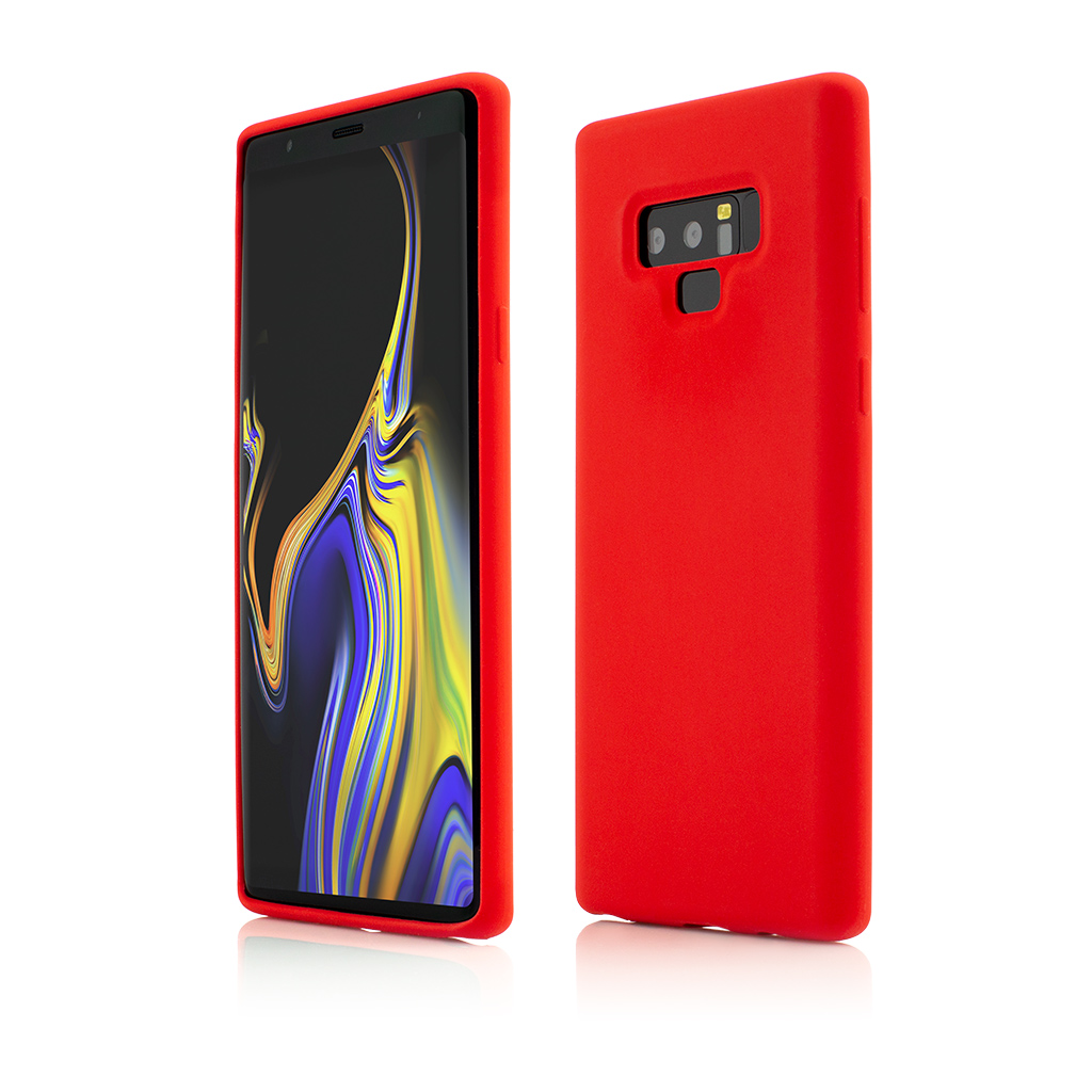 Produs Resigilat, Husa Samsung Galaxy Note 9, Clip-On Soft Touch Silk Series, Red
