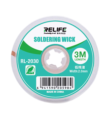 Tresa, Relife RL-2030 Solder Wire Wick Desoldering Braid 3M, 2.0MM