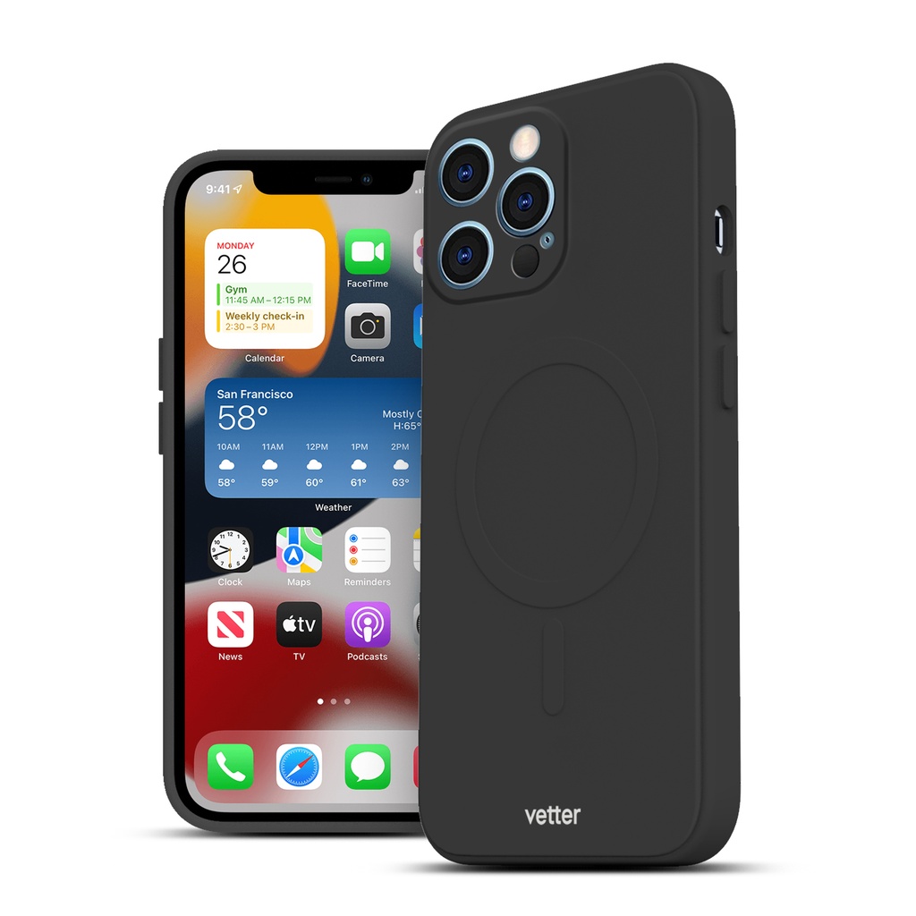 Husa iPhone 12 Pro Max Soft Pro Ultra, MagSafe Compatible, Black