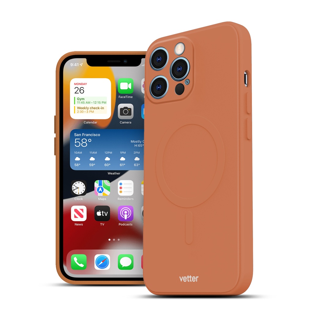 Husa iPhone 12 Pro Max Soft Pro Ultra, MagSafe Compatible, Orange