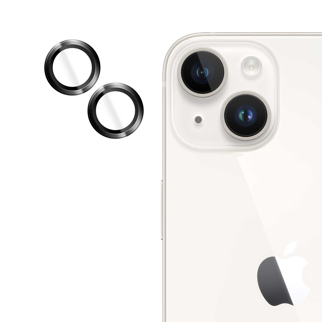 Folie iPhone 14 Plus, 14, Individual Camera Lens Protector, Black