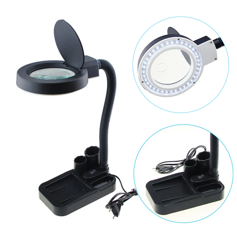 Sunshine Multifunction LED Magnifier Desk Lamp