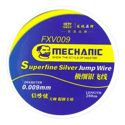 [48533] iPhone Chip Conductor Wire, Mechanic Superfine Silver Jump Wire, FXV009, 200M x 0.009mm