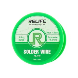 [52852] Fludor, Relife Solder Wire, RL-440 0.40mm