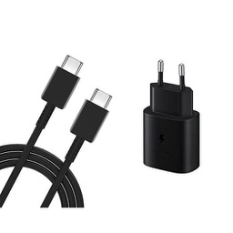 [52061] Incarcator Samsung Charger USB-C + Cable Type-C, EP-TA800, Black, OEM, LXT