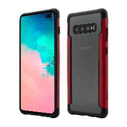 [50707] Husa Samsung Galaxy S10 Plus, Smart Case, Soft Edge and Clear Back, Red