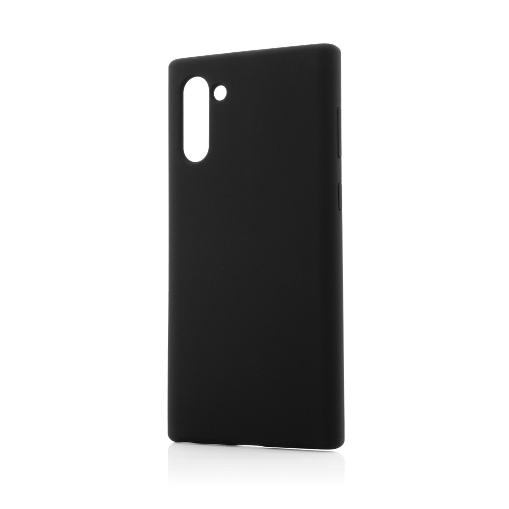 Husa Samsung Galaxy Note 10, Clip-On Soft Touch Silk Series, Black