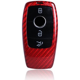 [50759] Husa Case for Mercedes-Benz Key from 2016, made from Carbon, Glossy Red