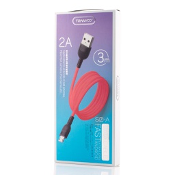 [53328] Cabluri Tranyoo, S7, Micro USB Cable, 3m, 2A, Red