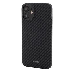 [54291] Husa iPhone 12 mini, Clip-On Ultra Slim, made from Aramid Fiber, Kevlar, Black