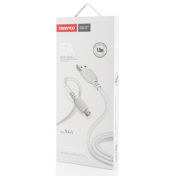 [55068] Cabluri Tranyoo, X4, Micro USB Cable, 1.5m, White