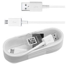 [55126] Cablu Samsung ECB-DU4EWE, Micro USB, 1.5m, White, LXT