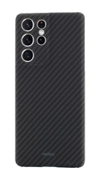 [55170] Husa Samsung Galaxy S21 Ultra, Clip-On Super Slim, made from Aramid Fiber, Kevlar, Black