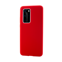 [51842] Husa Huawei P40 Pro, Clip-On Soft Touch Silk Series, Red