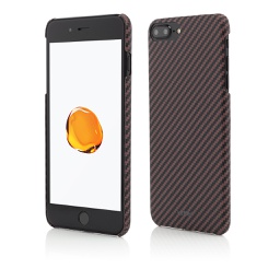[55751] Produs Resigilat, Husa iPhone 8 Plus, 7 Plus, Clip-On Ultra Slim, Made from Aramid Fiber, Kevlar, Brown