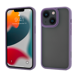[57188] Husa iPhone 13, Clip-On Hybrid, Shockproof Soft Edge and Rigid Back Cover, Purple