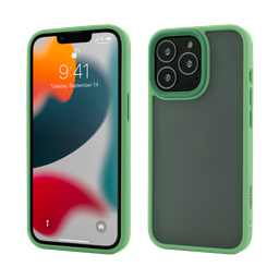 [57194] Husa iPhone 13 Pro, Clip-On Hybrid, Shockproof Soft Edge and Rigid Back Cover, Light-Green