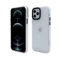 [61764] Produs Resigilat, Husa iPhone 12 Pro, 12, Clip-On Hybrid, Shockproof Soft Edge and Rigid Matte Back Cover, Transparent